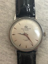 Montre ancienne dynamique Orient Star bracelet en cuir véritable style vintage