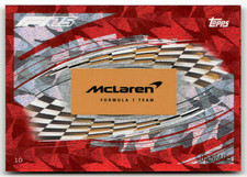 Topps F1 Turbo Attax 2025 Formule 1 No. 10 Logo Équipe McLaren Rouge 56/499