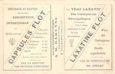 Publicité CPA - Capsules Flot - Laxatine Flot
