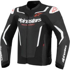 Alpinestars - Veste En Cuir De Moto 56 - GP Force V2 Airflow - Noir Et Blanc