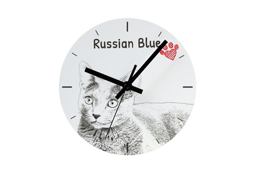Bleu russe horloge avec photo