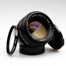 *TOP* Canon New FD 1.4 50mm SSC Lens A-1 F-1 AE-1 Program Mount w/ Skylight UV