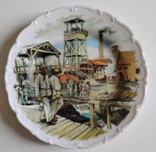 ANCIENNE ASSIETTE EN PORCELAINE MINE MINEURS PAR JAKEZ