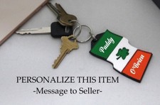 Irish Flag Key Chain -