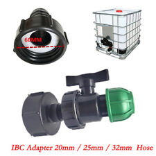 Adaptateur IBC 3/4" Robinet de vidange Réservoir d'eau de pluie Adaptateur-1000l Réservoir d'eau Raccord