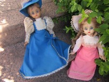 Deux poupées Bella Angélique 1975 Corps souple 52 cm Tenues d'origine