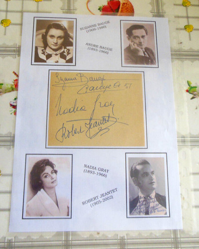 Autographe suzanne bauge - 4,