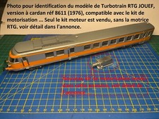 Kit Motorisation Turbotrain RTG  SNCF gris argent/orange JOUEF HO Réf 8611