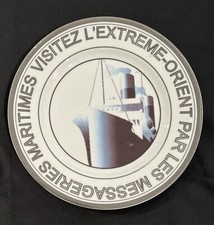 Assiette Publicitaire Pour Les Messageries Maritimes