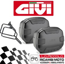 Set Givi Valises Latéral All. TRK35B Noir + Supports Suzuki Burgman 650 2019
