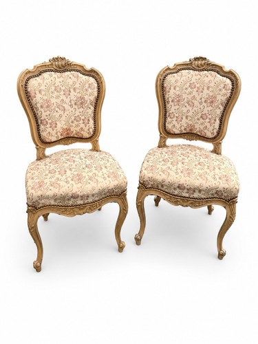 Lot chaises louis xv - 2,