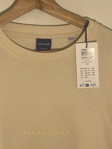 Sweat beige jack - jack, jones