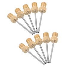  Lot de 10 aiguilles de gonflage en cuivre pour ballons de football, basketball