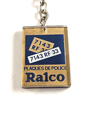 PORTE-CLES - Batteries & Plaques RALCO - Vintage Garages 1960s