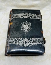 BIBLE MISSAL MISSEL PAROISSIEN ROMAIN ECAILLE ARGENT ANCIEN RELIQUAIRE 19EME