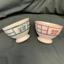 Lot de 2 anciens bols en