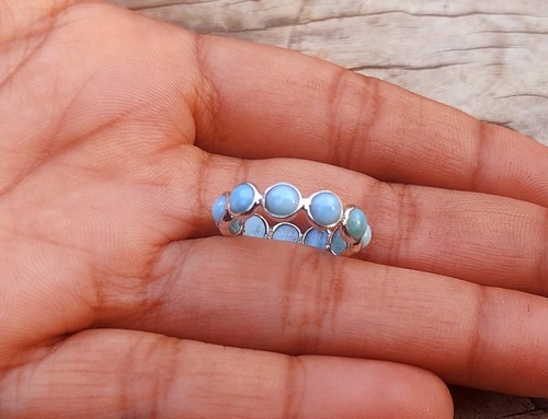 Bague larimar pleine - larimar,