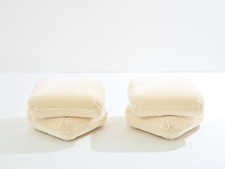 Jacques Charpentier pour Jansen paire de poufs velours mohair 1970