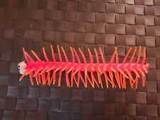 Jeu jouet - chenille rouge en plastique mou - 25 cm