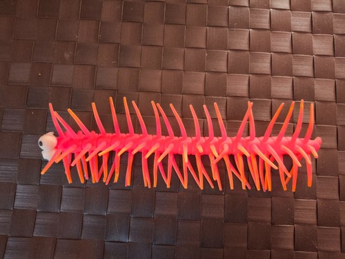 Jeu jouet chenille rouge en - -,
