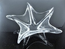 ANCIENNE GRAND COUPE A FRUIT FORME LIBRE EN CRISTAL SOUFFLE DAUM FRANCE SIGNE