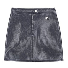 Courreges jupe mini en vinyle