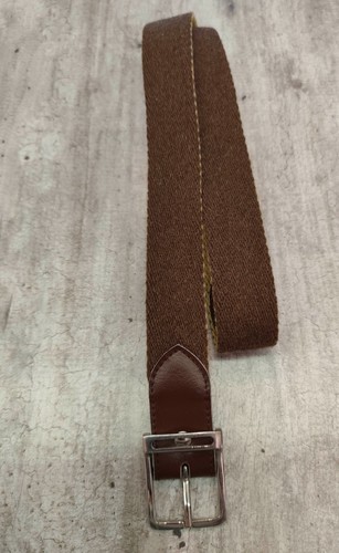 Ceinture tressée marron jaune