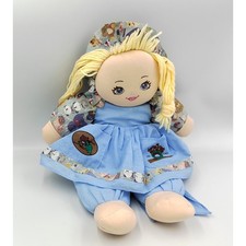 Ancienne poupée chiffon bleu