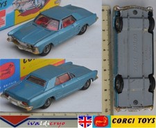 Buick riviera 1963 bleu métallisé 1/43 d'origine corgi toys 245 gt britains