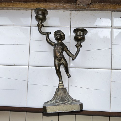 Ancien double bougeoir
