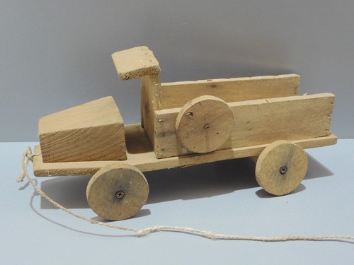 Jouet ancien camion bois - camion,