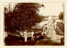 Martinique, Fort de France avant la catastrophe de 1902 Vintage citrate print. 