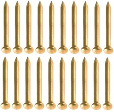 20x pointe laiton doré clou