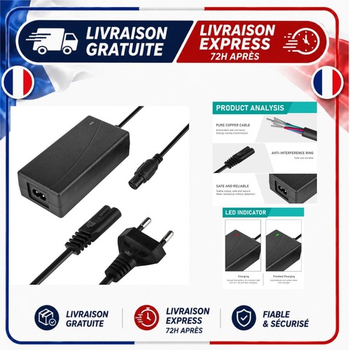 Chargeur trottinette 42v - 42v, 2a