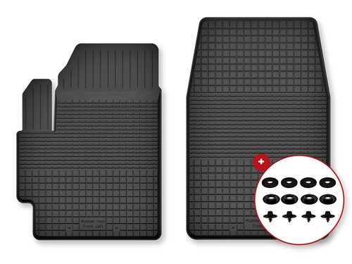 Tapis avant caoutchouc - , bac