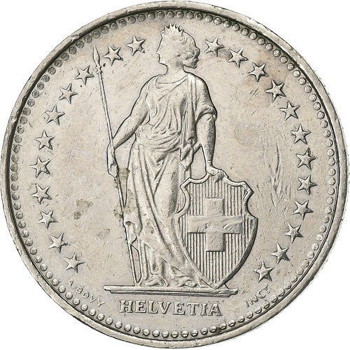 Suisse franc 1991 - 1/2, franc,
