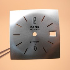 Cadran de montre carré LORSA P75 - ZAND Ø26x26mm [NOS] (Watch dial)