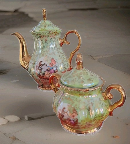 Cafetière porcelaine vintage - cafetière,