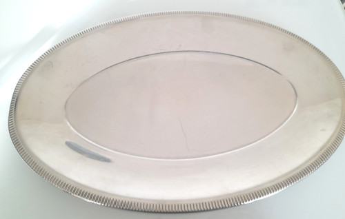 Grand plat inox ovale style - grand,