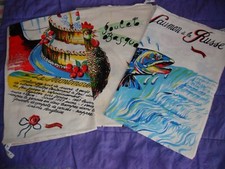 Vintage torchons (3) métis,recettes.La Redoute.Jamais utilisés.