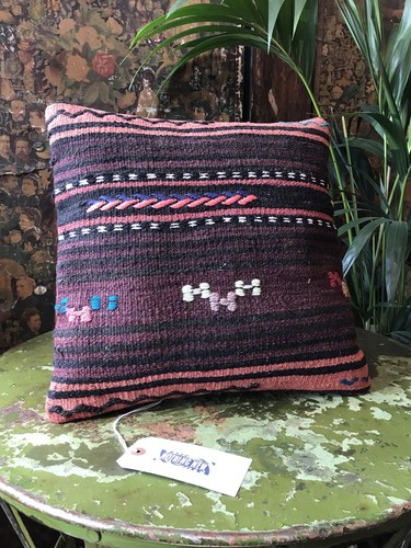 Vintage kilim covered - vintage, feather