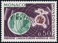 MONACO N° 612 "SATELLITE TELSTAR 50 C" NEUF xx TTB
