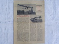 Article presse,Motoplaneur,Sfan,Thoret,1935