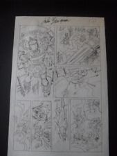 SILVER SURFER PLANCHE ORIGINALE SIGNEE BD COMICS GALACTUS
