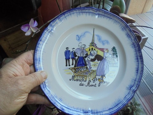 Ancienne assiette souvenir - ancienne, st