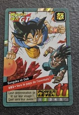 Carte Dragon Ball Z 683 FR CARDDASS Le Grand Combat Prism Face B Power Level 