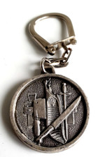 Porte clé Publicité Boucherie - Charcuterie Maison cerf et clement 1967