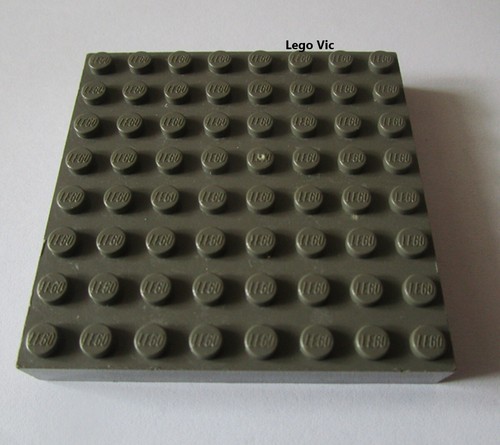 Lego 4201 brick - dark, gray