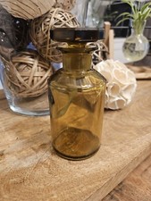 Pot Flacon Apothicaire Ambré En Verre Fabrication Française