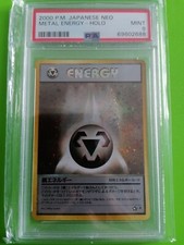 Carte pokémon Métal Energy Psa 9 Holo Neo Jap